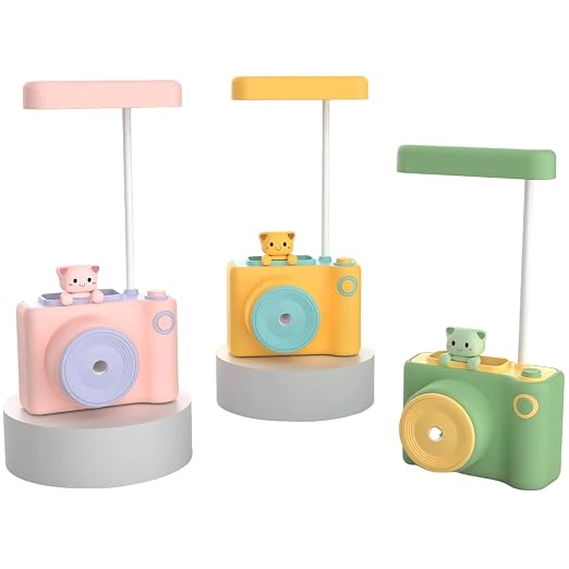 Cute Camera Mini Fan & Desk Organizer | Portable Fan with Pen Holder